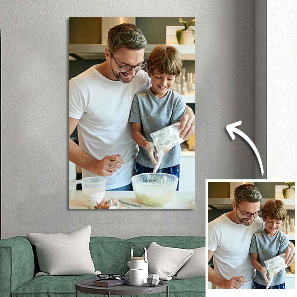 Custom wall art canvas photo prints oil painting 50 70cm frameless