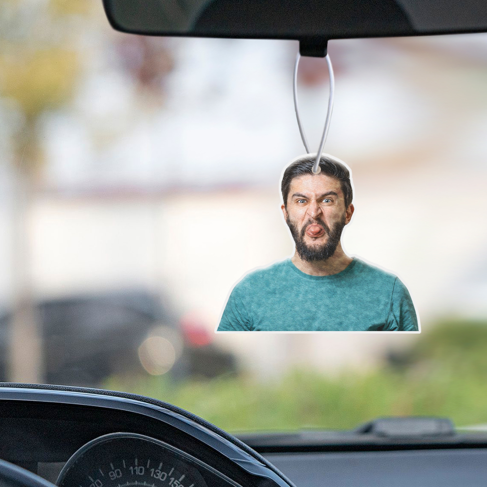 Personalized Funny Portrait Car Hanging Air Fresheners Rearview Mirror