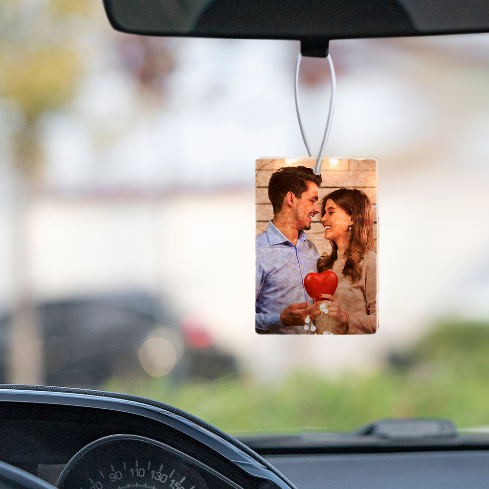 Custom Photo Car Air Freshener Rearview Mirror Ornament Air Freshener